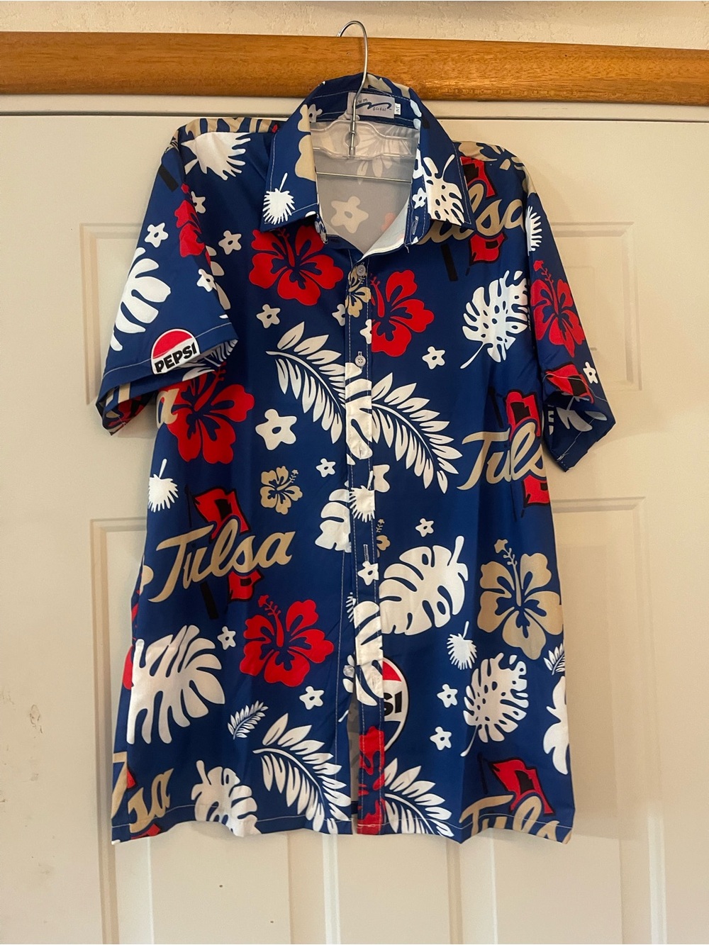 TULSA Pepsi BWM Global Button Up Shirt Hawaiian Medium